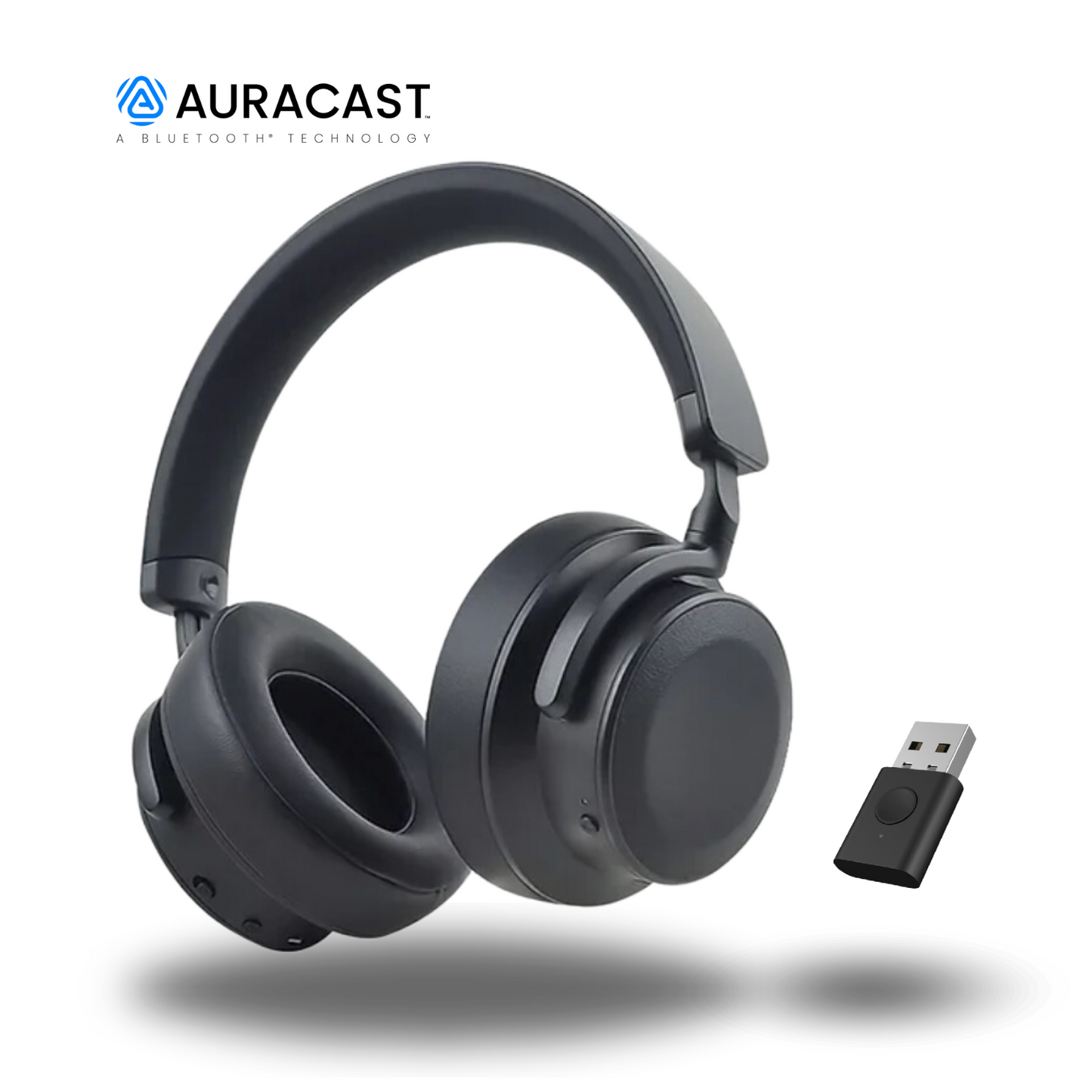 EchoBeatz™ ANC Auracast™ Wireless Headphones (Packed with DB100  ULL Auracast Audio Transmitter)