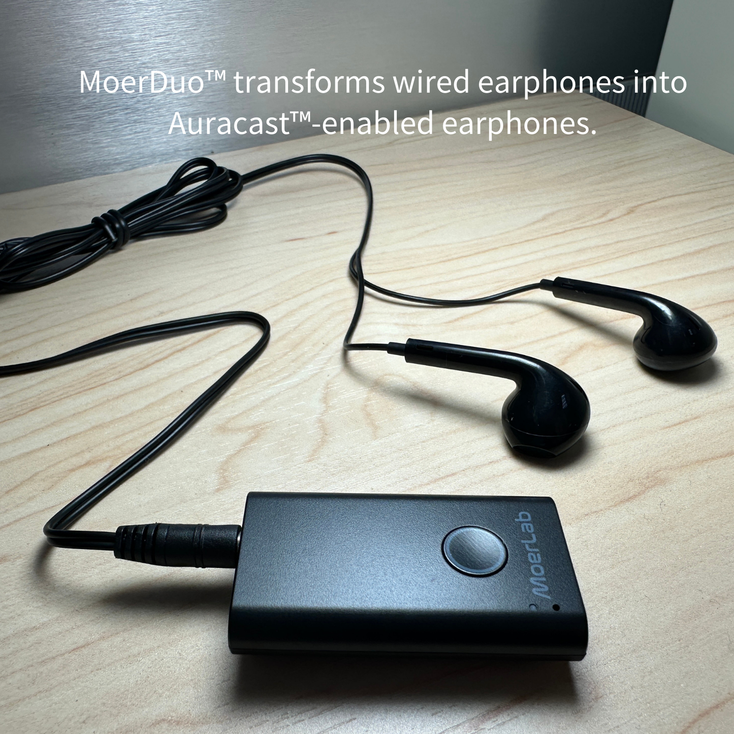 MoerLab® Auracast™ Solution Bundle: 1 SoundLinker™ Transmitter & 2 MoerDuo™ Transceiver